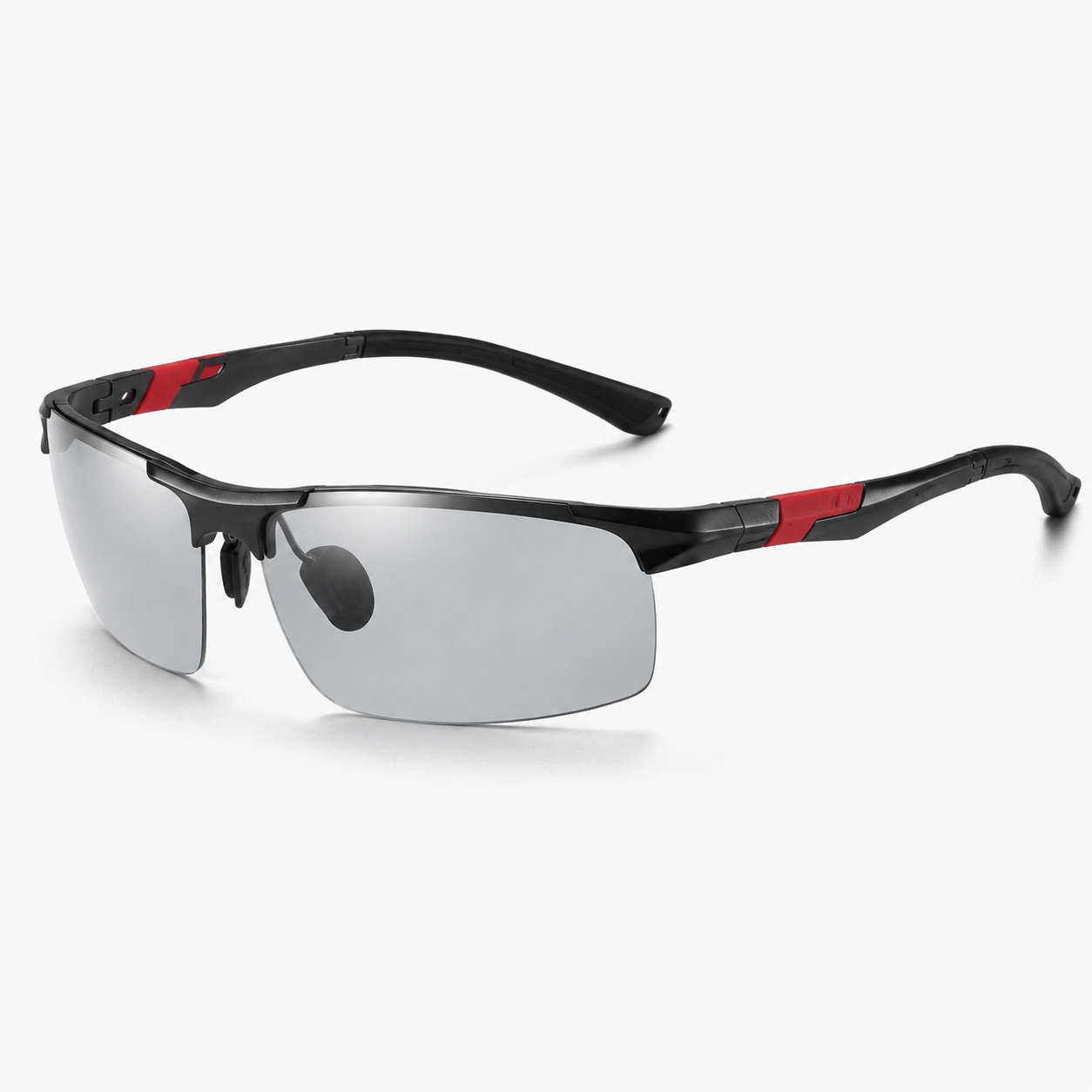 Red and black sport sunglasses